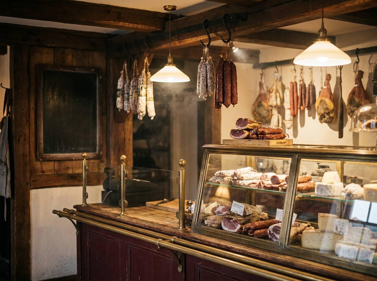 Hofladen mit Fleisch- und Wursttheke